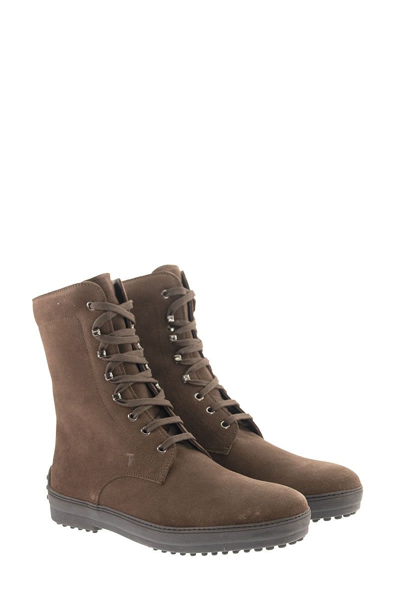 Winter rubber boots in suede leather - VOGUERINI