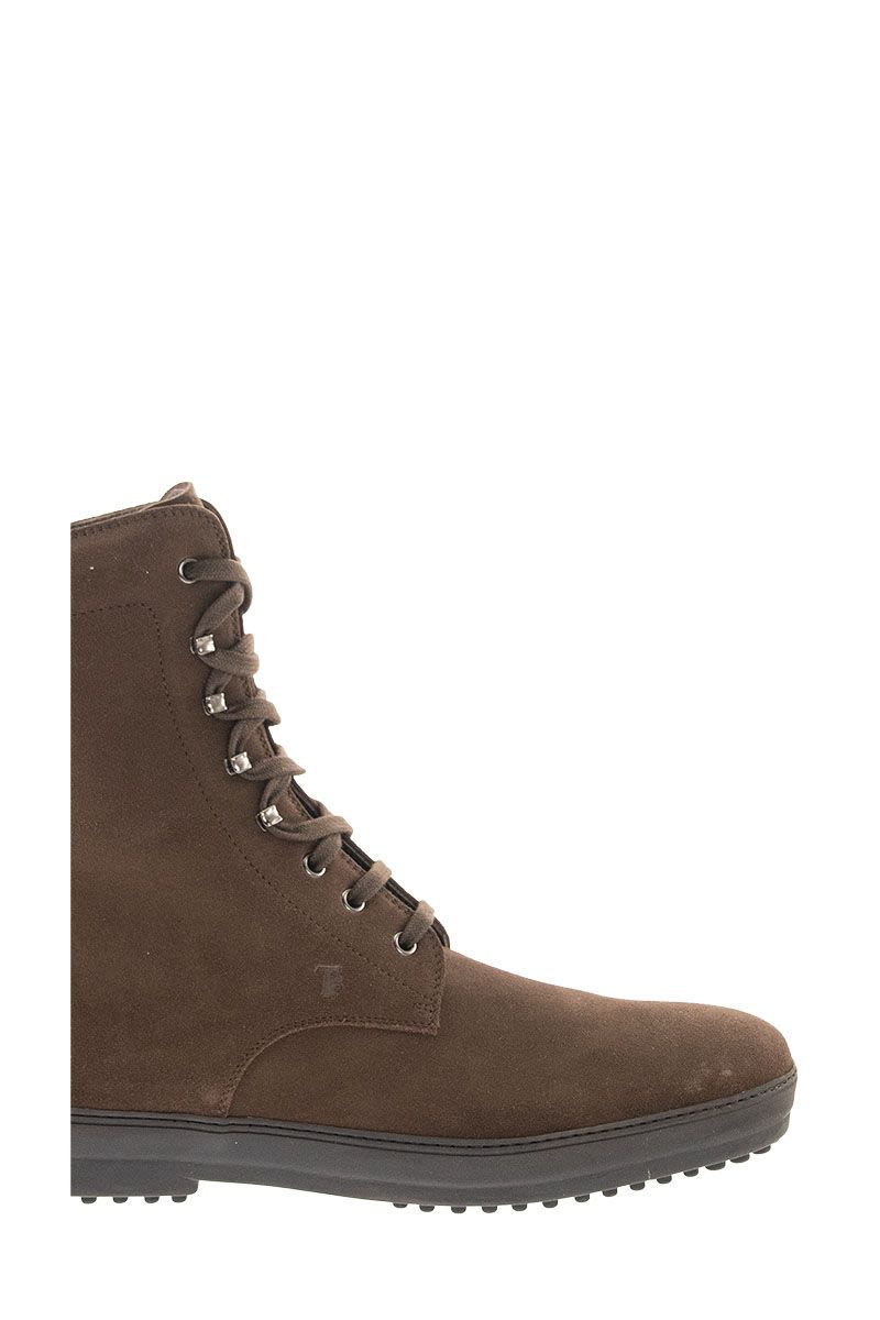 Winter rubber boots in suede leather - VOGUERINI