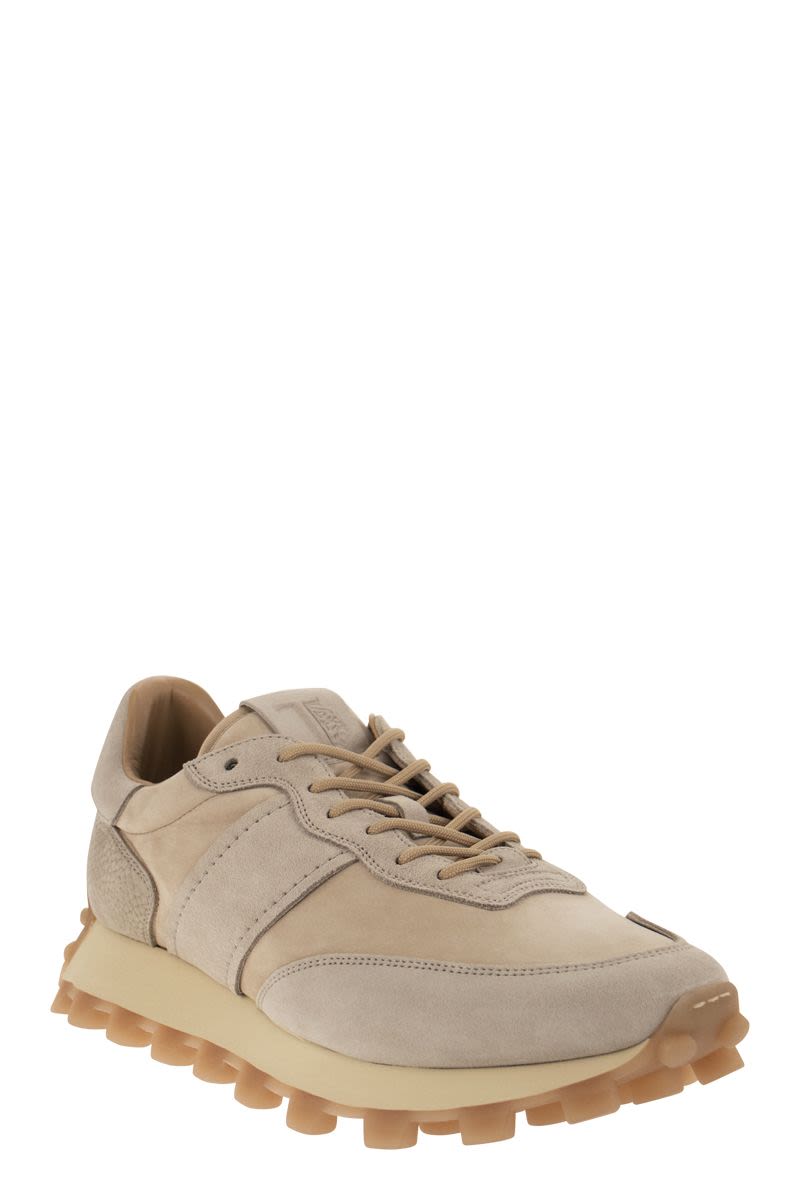 1T - Nubuck and leather trainers - VOGUERINI