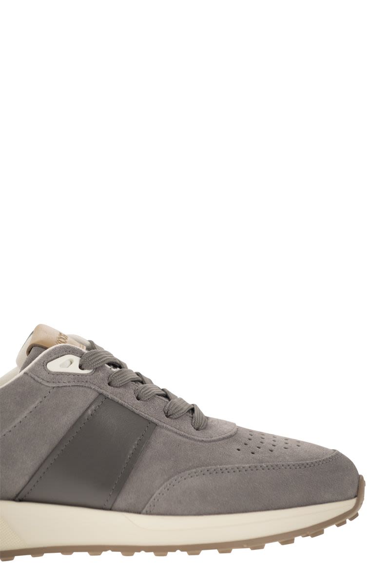 Suede Leather Sneakers - VOGUERINI