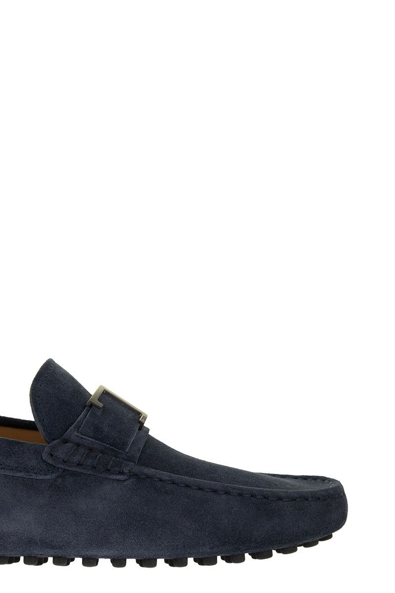 Suede leather moccasin gommino - VOGUERINI