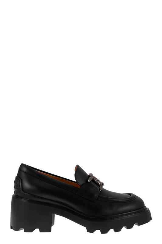 High leather loafer - VOGUERINI