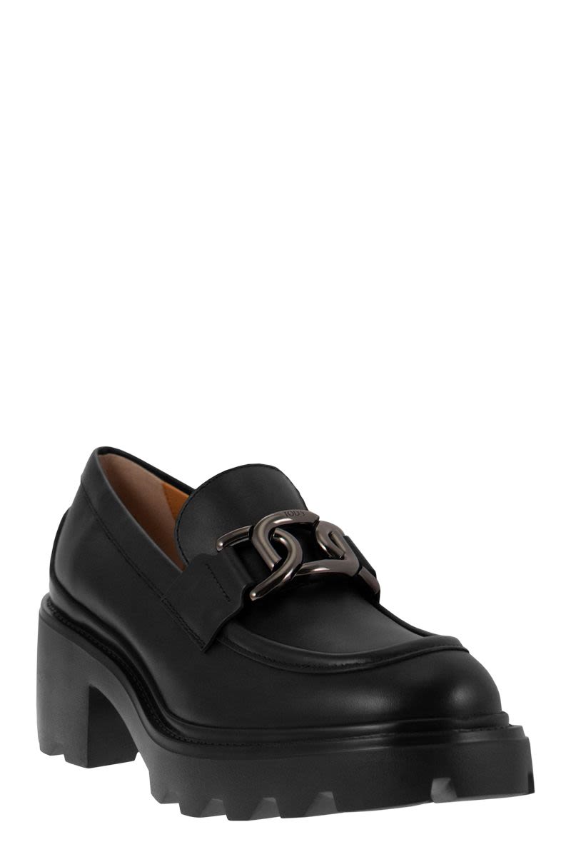 High leather loafer - VOGUERINI