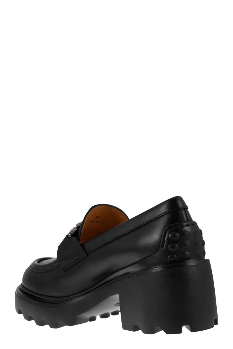 High leather loafer - VOGUERINI