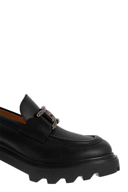 High leather loafer - VOGUERINI