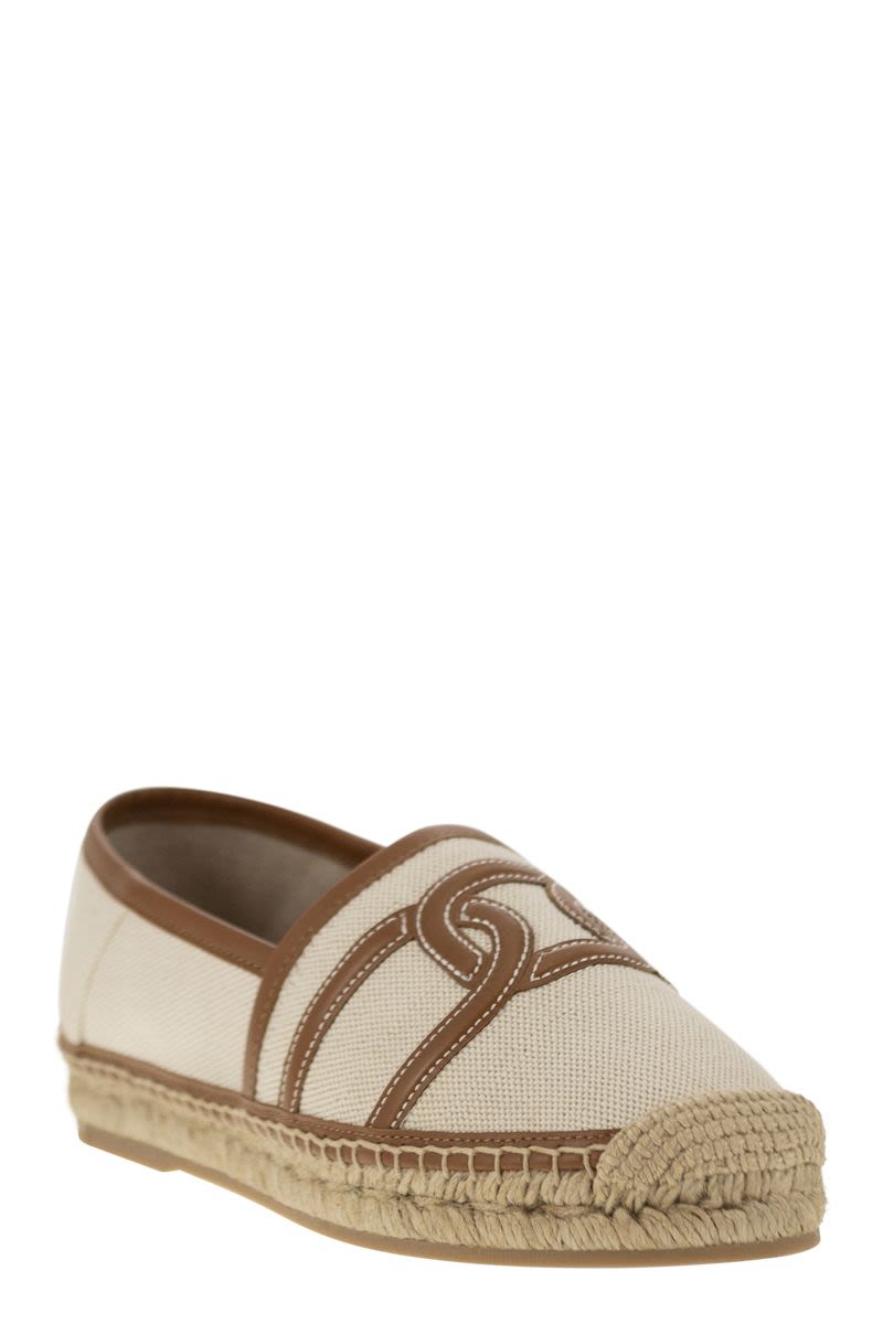 Slip-on Kate in Canvas and Leather - VOGUERINI