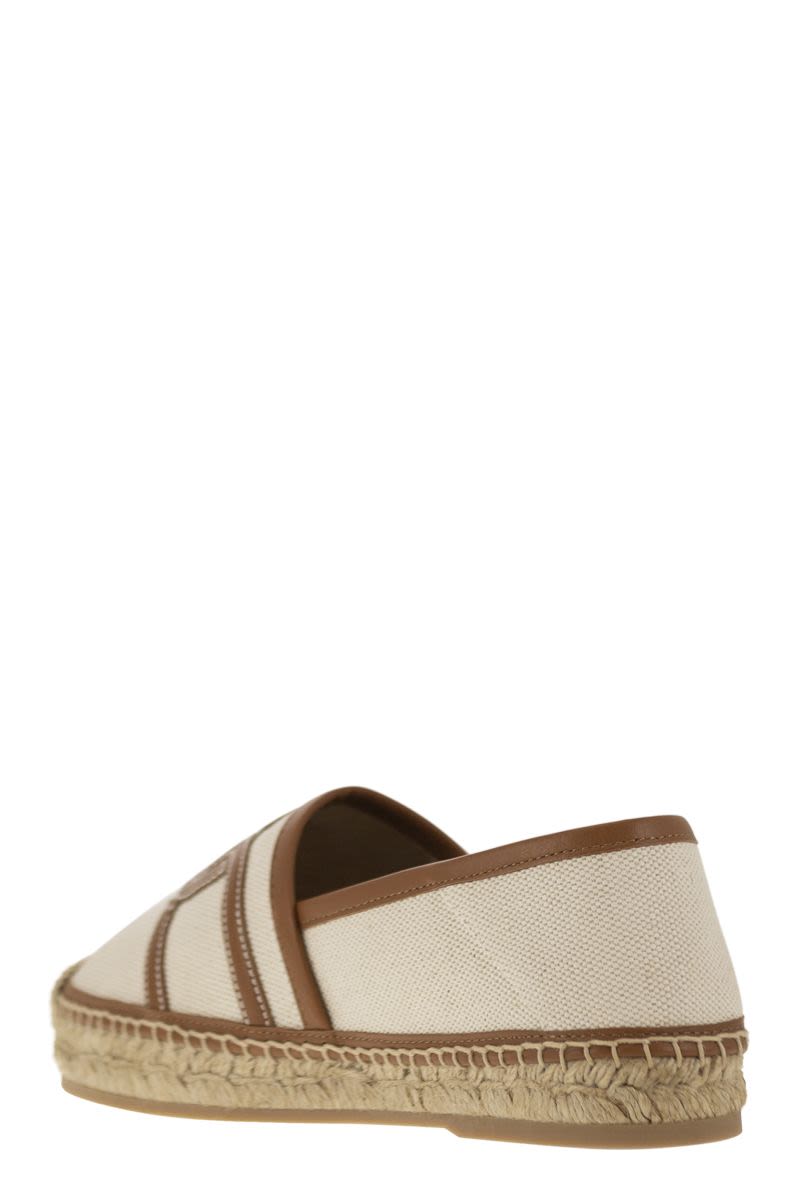 Slip-on Kate in Canvas and Leather - VOGUERINI