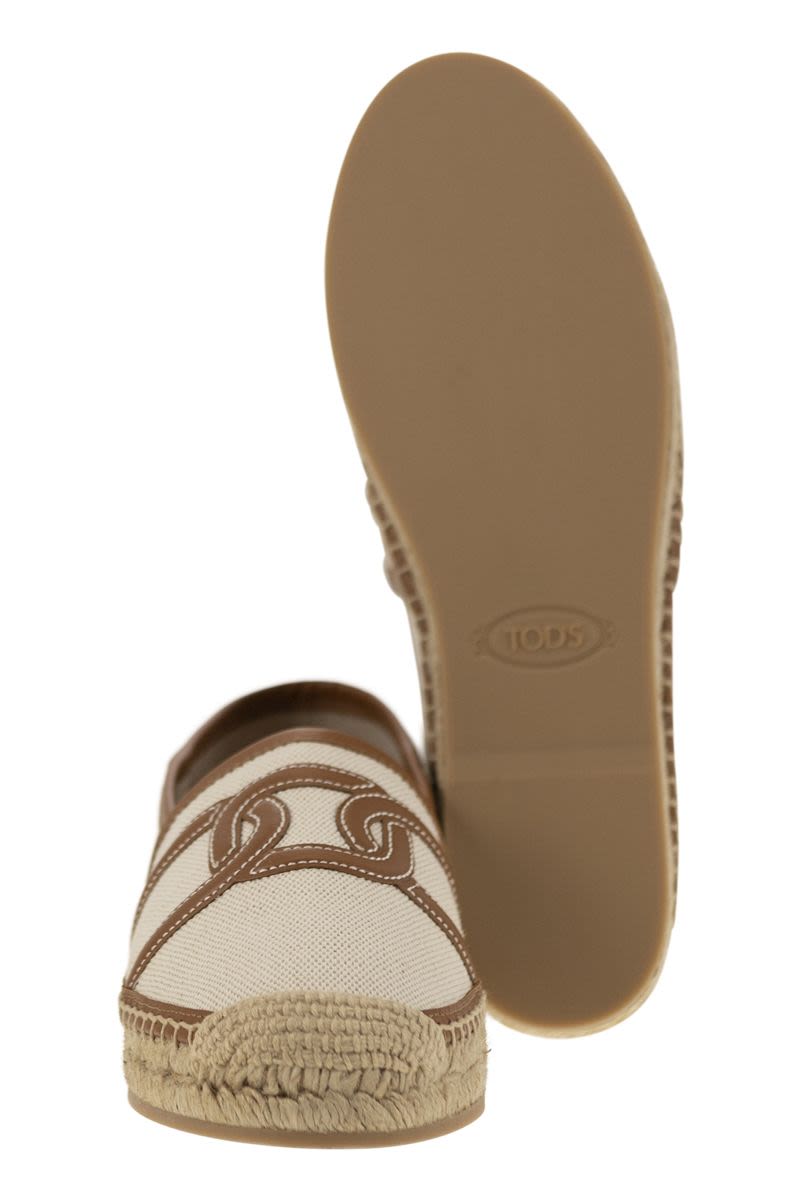 Slip-on Kate in Canvas and Leather - VOGUERINI