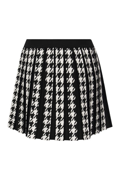 Pleated miniskirt with buttons - VOGUERINI